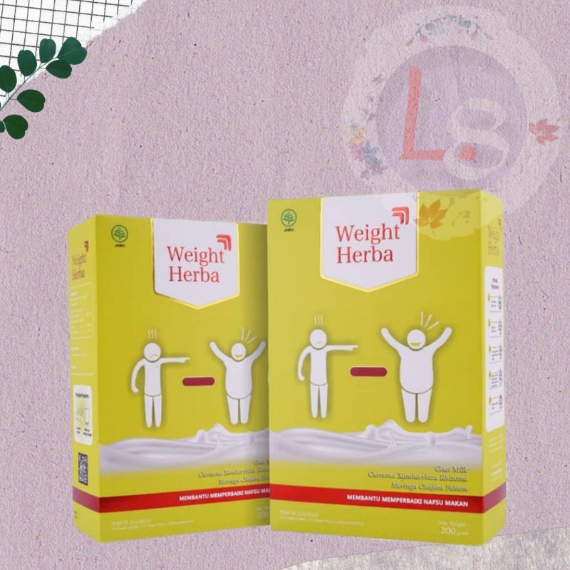 WEIGHT HERBA - Original 100% Susu Penggemuk Penambah Berat Badan & Nafsu Makan