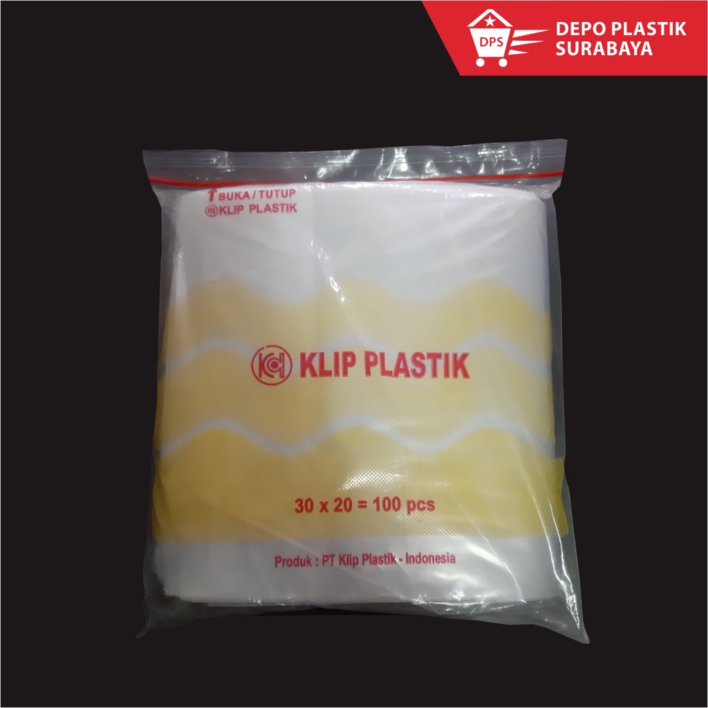 Plastik Klip 30x20 cm / Plastik Baju / Barang
