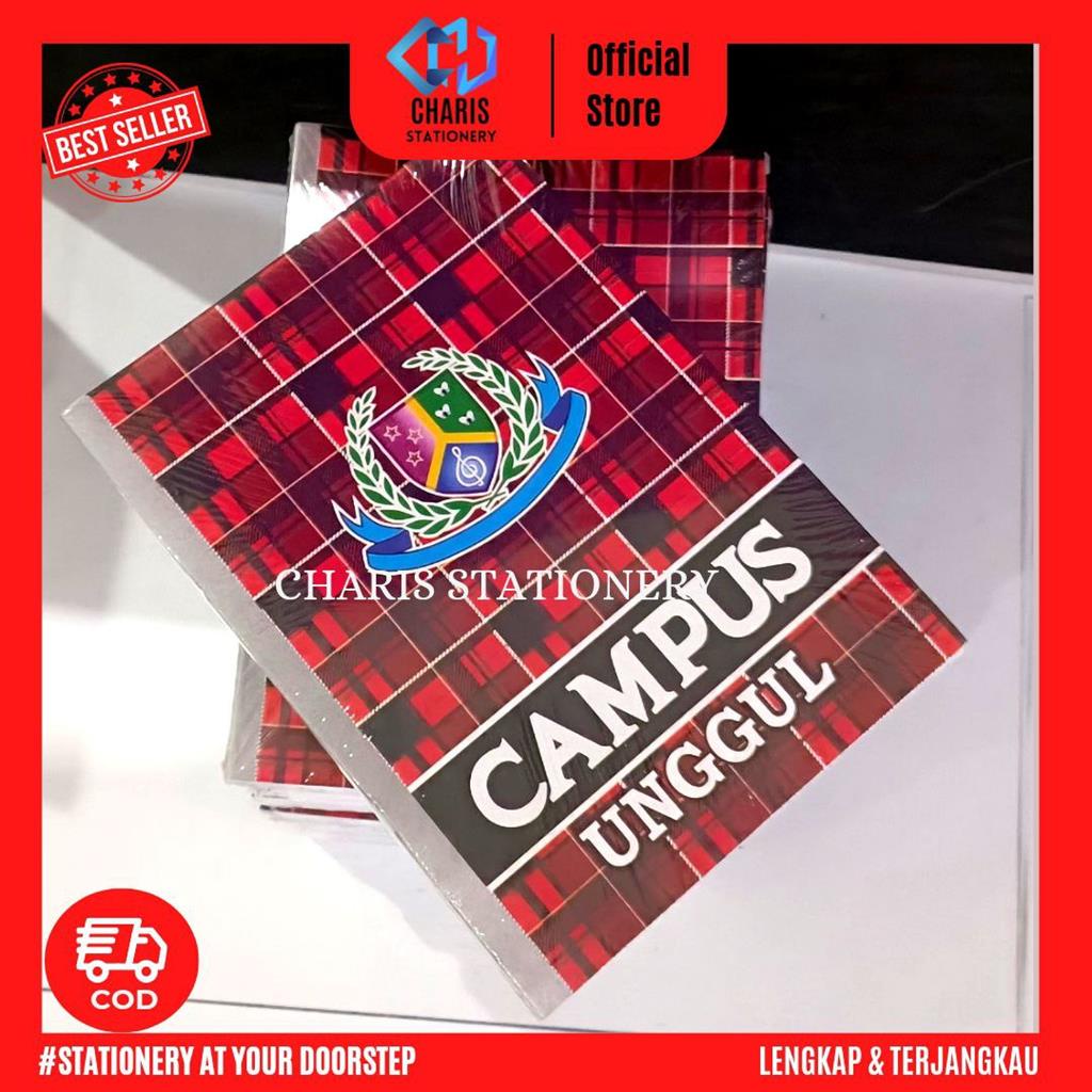

CHARIS STATIONERY - Buku Tulis Campus SISWA Isi 50 Lembar (10 Buku/Pak)