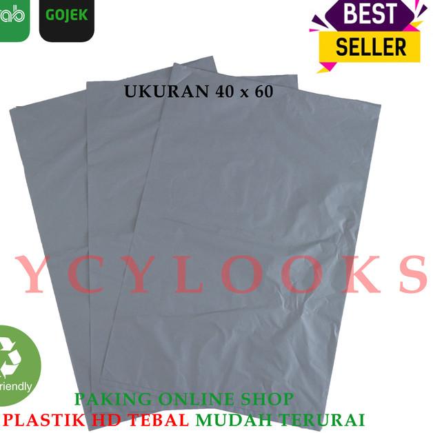 

Kantong Plastik Packing Online Shop Kresek Olshop HD Tebal REA 40x60 - Silver