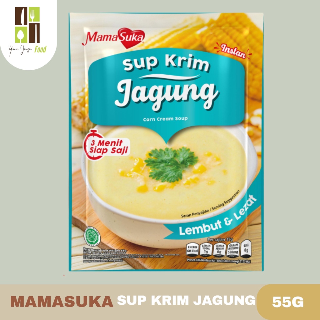 Mamasuka Sup Krim 55g [Sayur&amp;Bawang/Jamur/Jagung/Ayam/Daging Sapi]