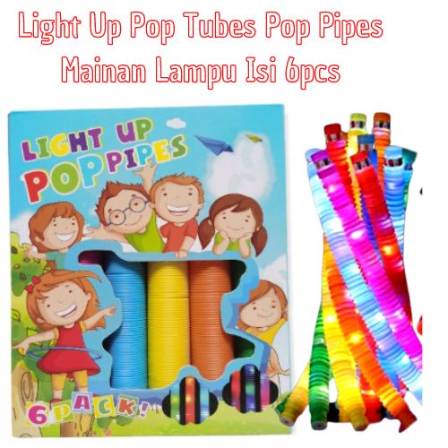 Ligth Pop Tubes Mainan Anak Viral Light Stik /Mainan Lampu Stick Pipa/Lampu stik