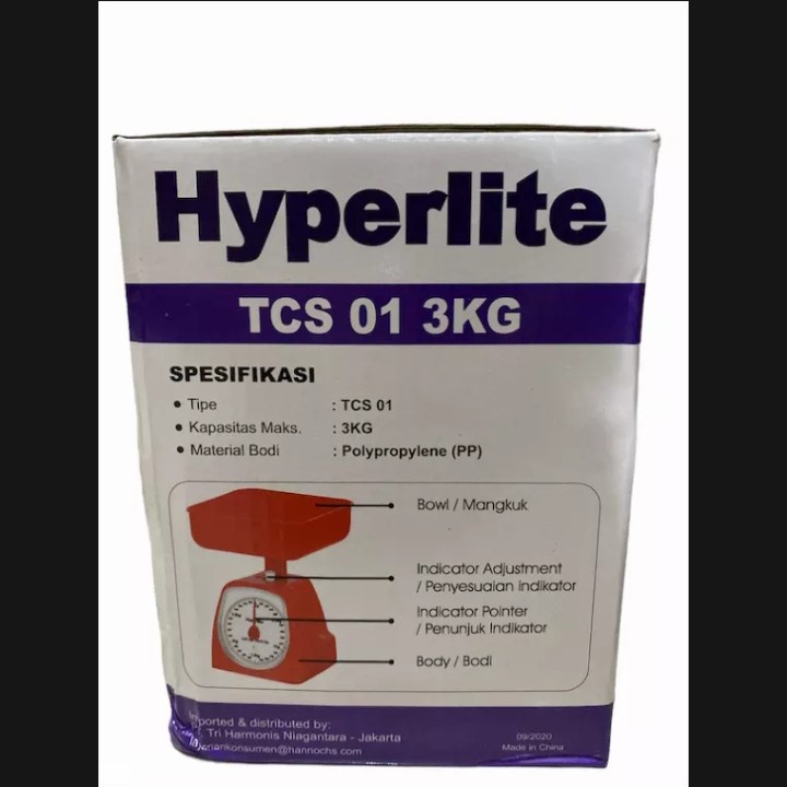 HYPERLITE Timbangan TCS 01 2/3/5 KG - Warna Campur