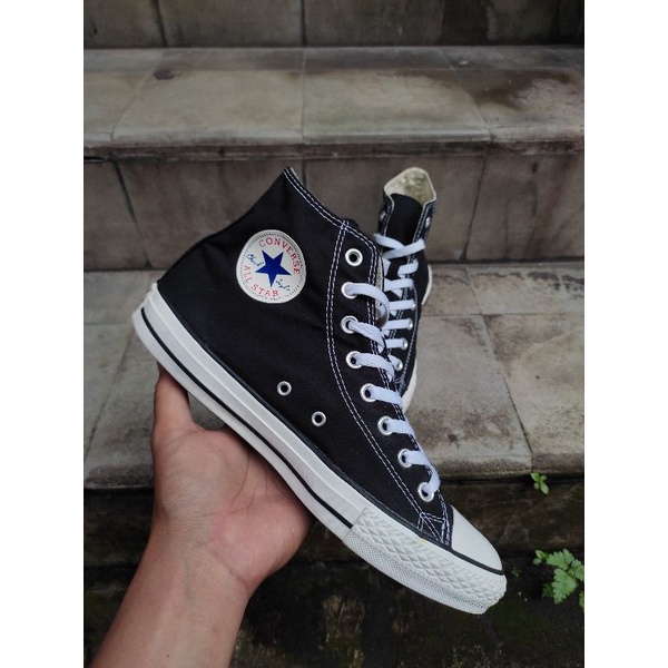 Sepatu Converse Ct As High Black White Original Second