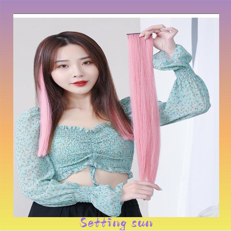 Wig Rambut Palsu Colourful Extention Wig Rambut Palsu Wanita Aksesoris Wanita TN