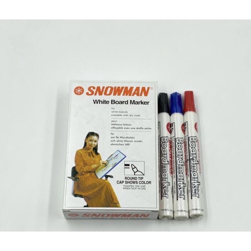 

SPIDOL BISA DIHAPUS/SPIDOL PAPAN TULIS/SPIDOL WHITE BOARD SNOWMAN BG-12 HIJAU (12BIJI)
