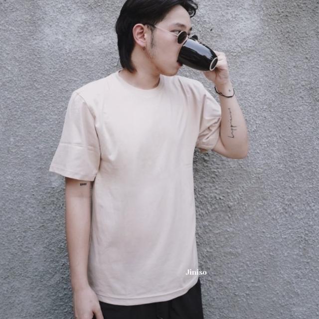 JINISO T-Shirt Oversize Tee | Kaos Pria - KHAKI, M