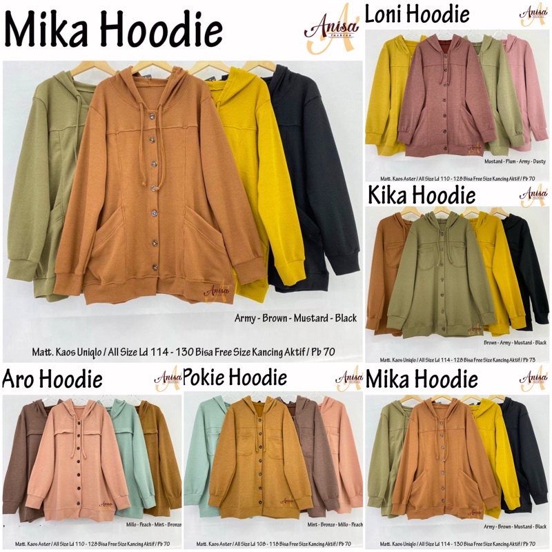 (NEW) JAKET HOODIE HODDIE KAOS UNIQLO BY ANISA | OUTER OUTERWEAR BAHAN KAOS