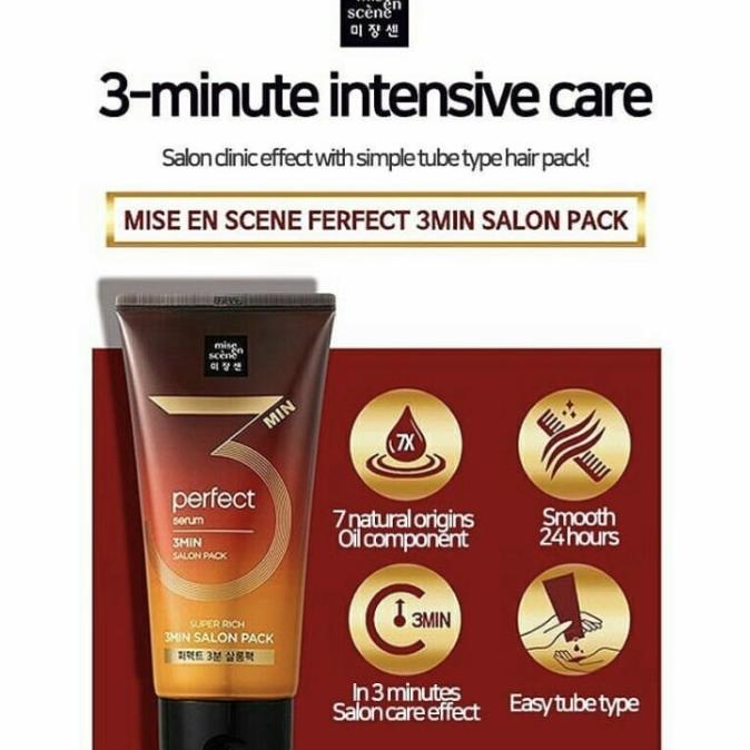 Miss En Scene Masker Rambut Perfect Serum 3min Salon Pack 300ML t-squishyshopsub