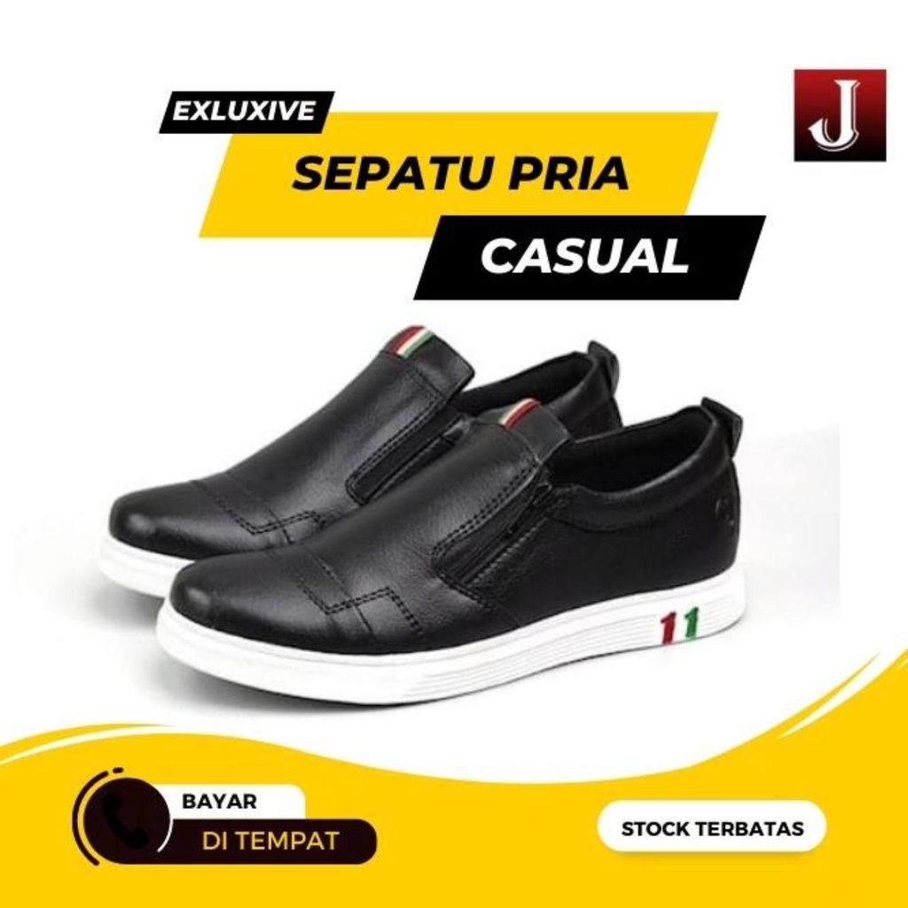 Sepatu Slip On Pria Sepatu Casual Joemen J 64