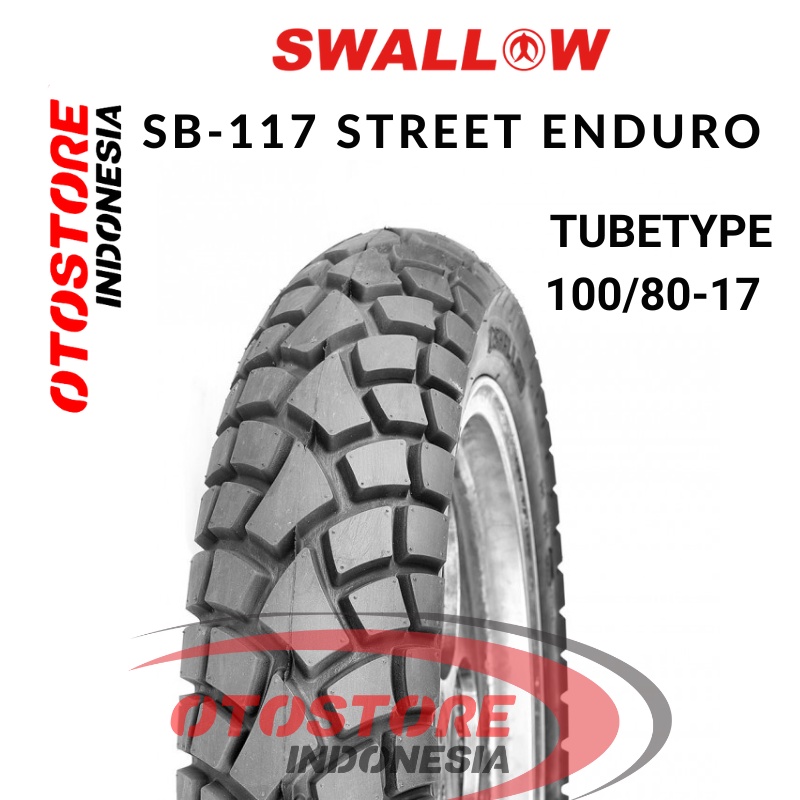 Ban Luar Motor Swallow SB-117 STREET ENDURO 100/80-17 Ring 17 Tube Type
