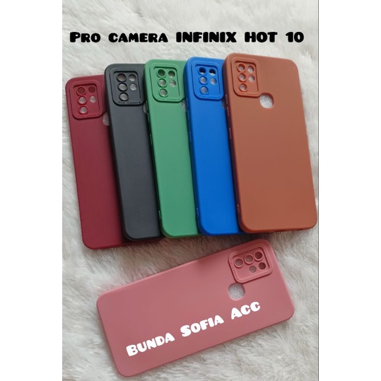 Softcase pro camera INFINIX HOT 10 TPU Candy pro macaron+