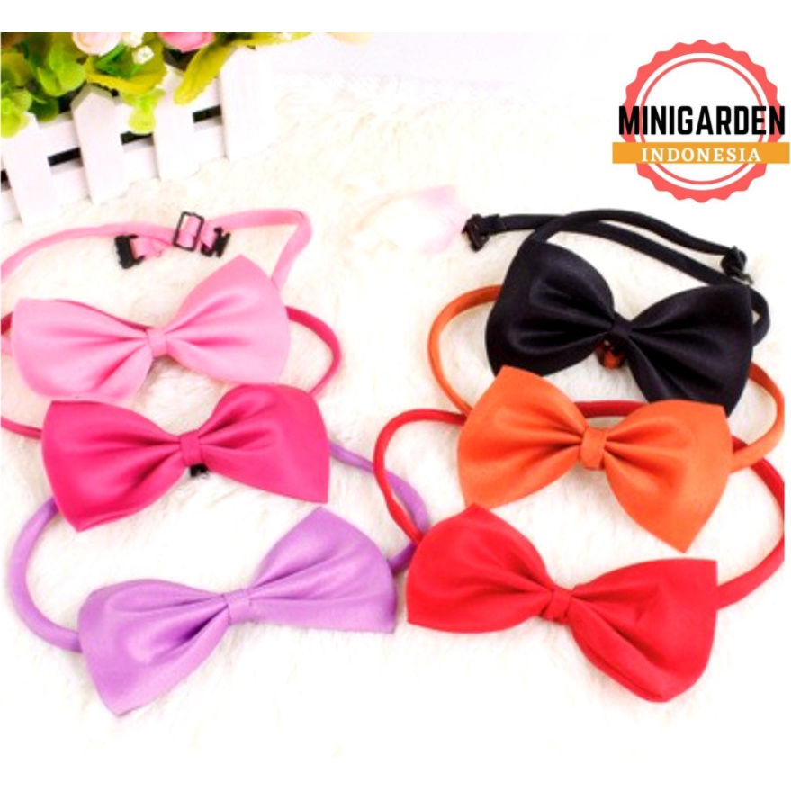 DASI MODEL PITA POLOS accessories hewan anjing kucing adjustable pet collar kalung hewan cat dog tie