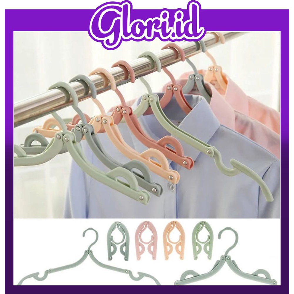 GLORI.ID Hanger Baju Kaos Kaki Lipat Portable Gantungan Baju Traveling Tebal Murah R675