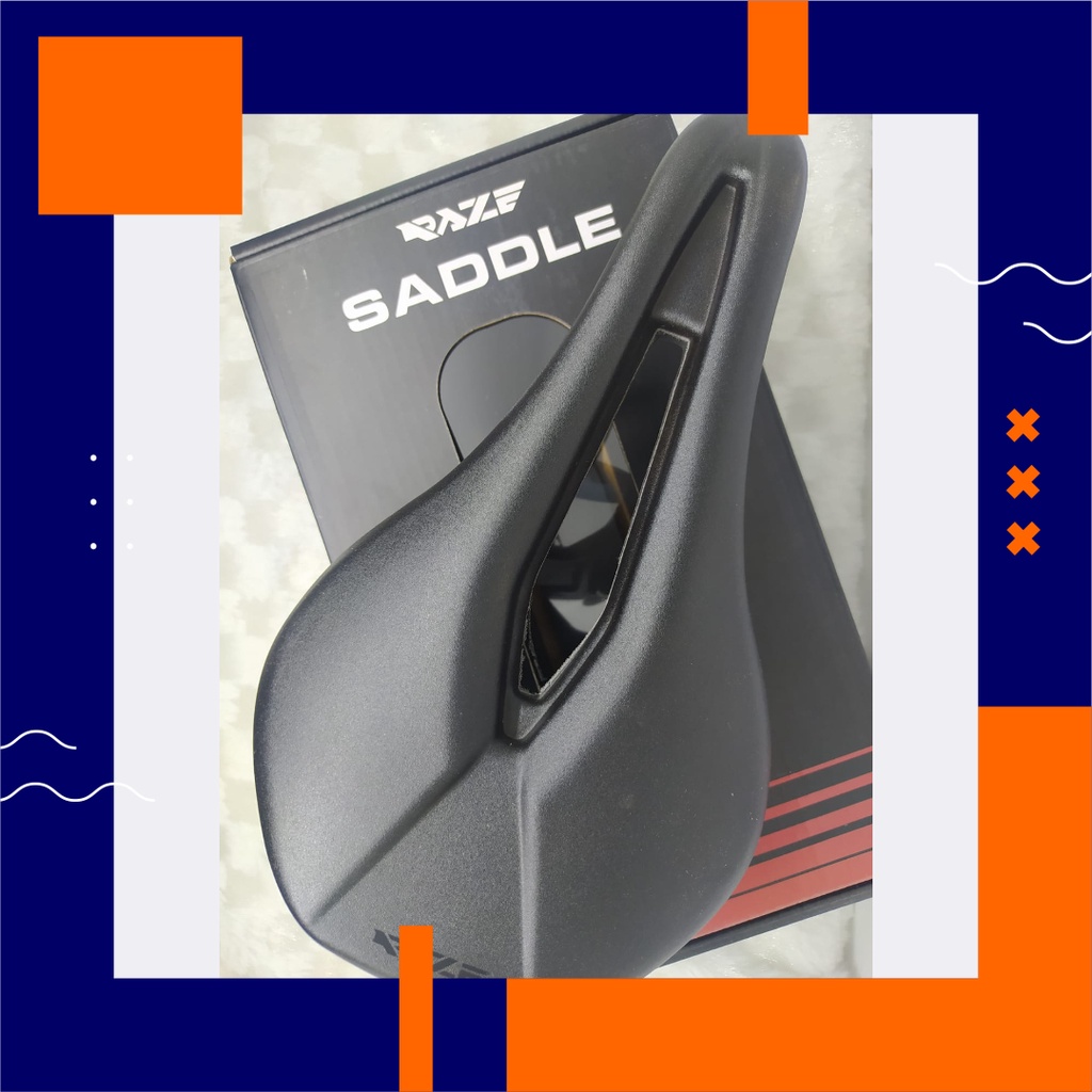 Sadel saddle jok raze short nose gel sepeda roadbike lipat mtb