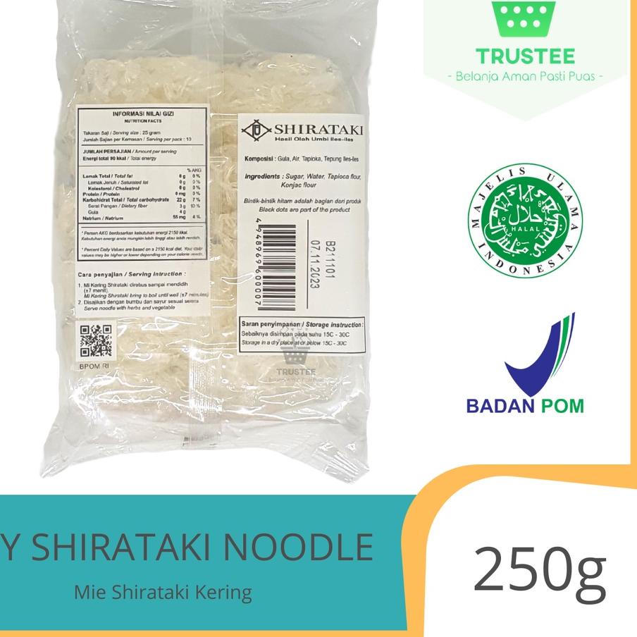 

㊧ Mie Shirataki kering Dry Shirataki 250gr MR46