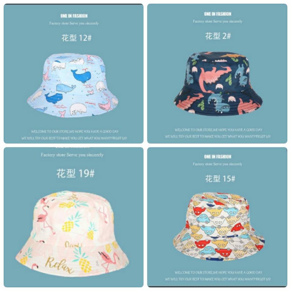 BANYAK MOTIF TERLARIS TOPI BUCKET HAT BUCKET TALI MOTIF LUCU TOPI ANAK BANYAK MOTIF