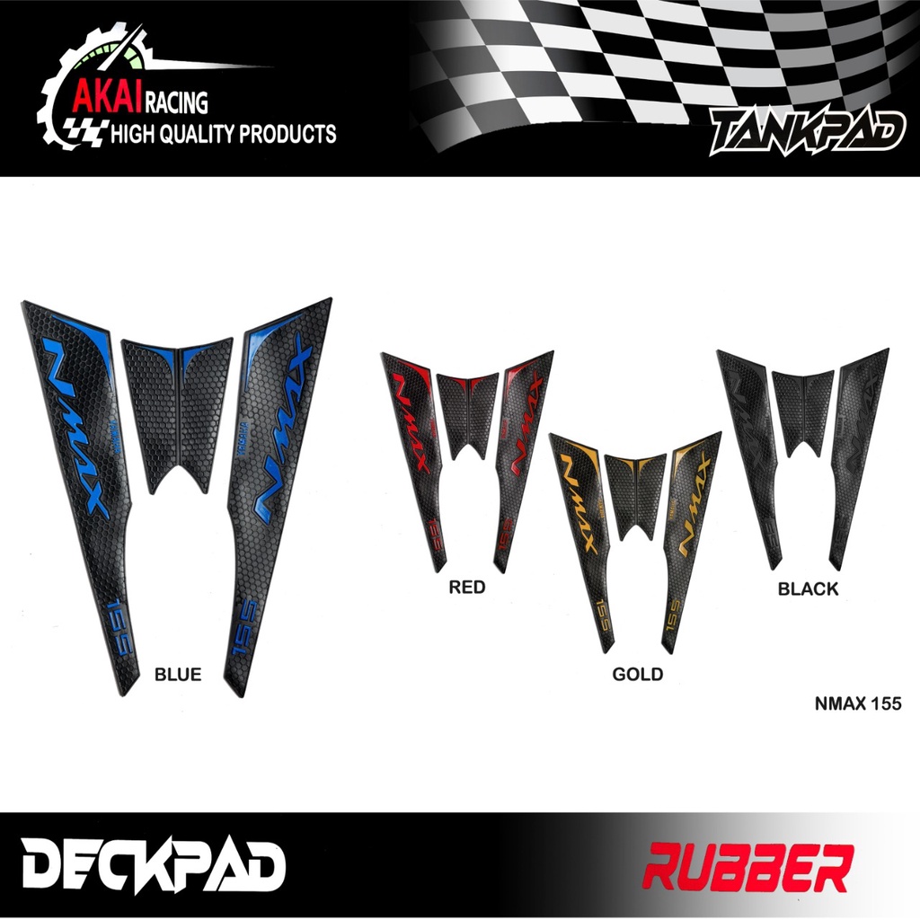 Tankpad Nmax Tangpad Nmax Deckpad Nmax List Body Nmax Karet Premium Produk Akai Racing Original