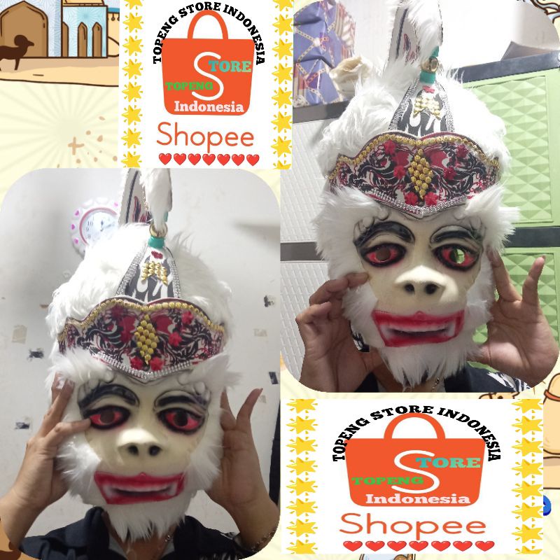 topeng kera sakti topeng Hanoman