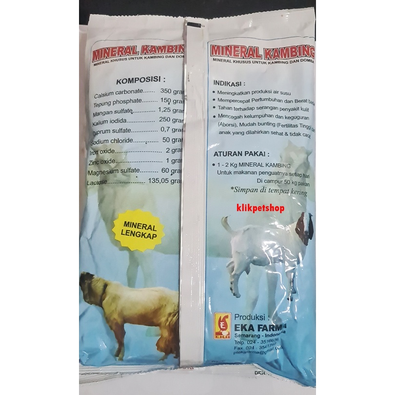Mineral Kambing EKA FARMA Mempercepat Pertumbuhan Dan Tahan Terhadap Serangan Penyakit