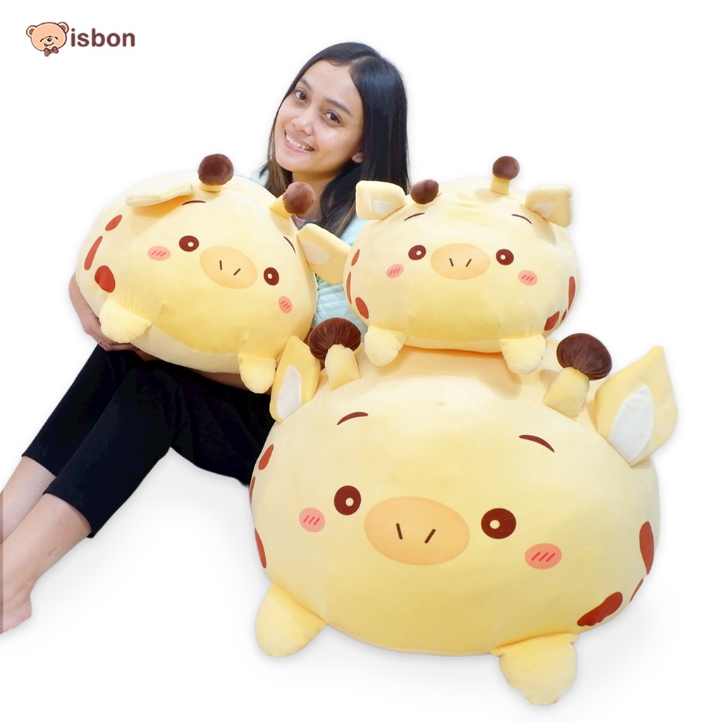 Boneka Zuppa-Zuppa Giraffe Piggy Jerapah Warna Kuning Menggemaskan Halus SNI by Istana Boneka