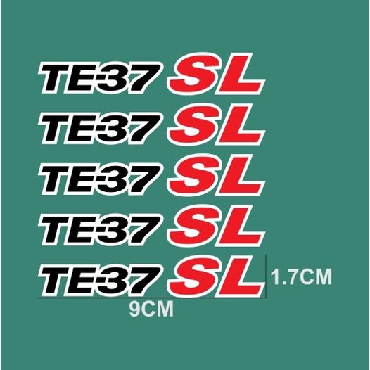 Cutting Sticker Velg Mobil TE 37 SL TE37SL Stiker Velk Racing 1set
