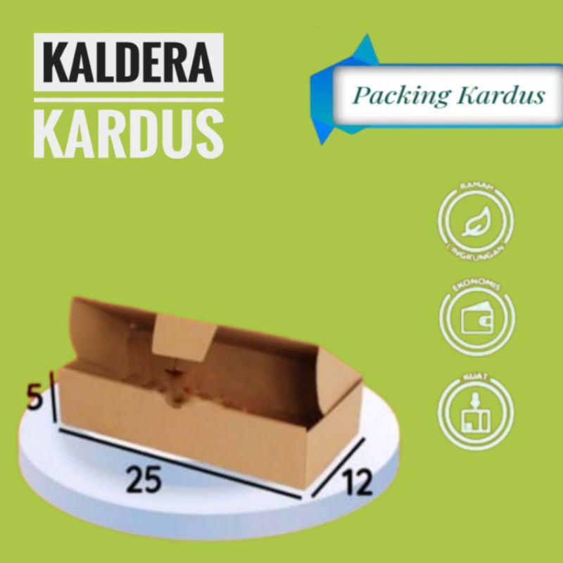 

Kardus Die Cut 25x12x5 - Karton Box Dus Packaging Hampers pizza baju kue roti polos murah