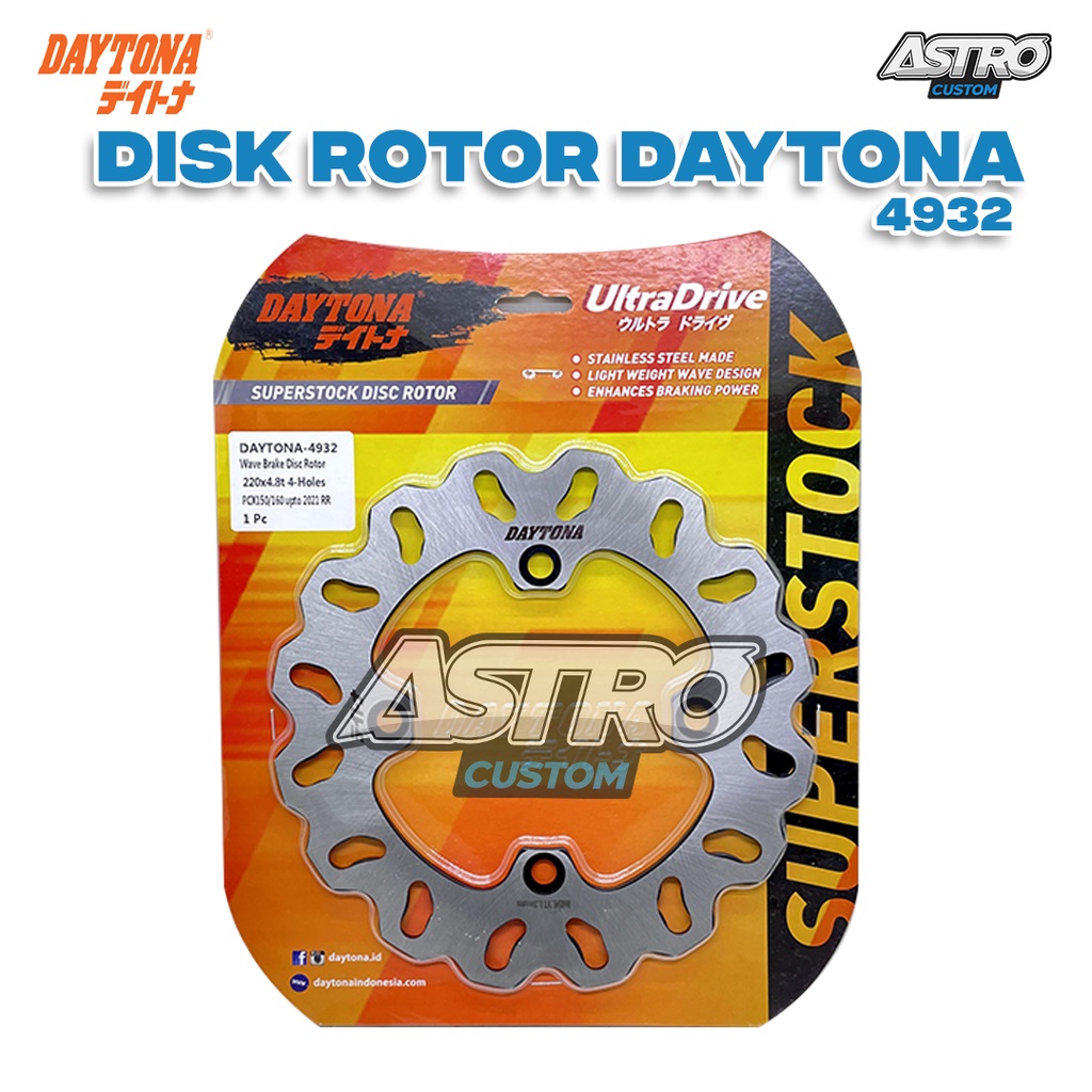 Piringan Cakram Belakang PCX 160 150 Disc Rotor Daytona Wave Piringan Depan Disk Brake Rem Cakram