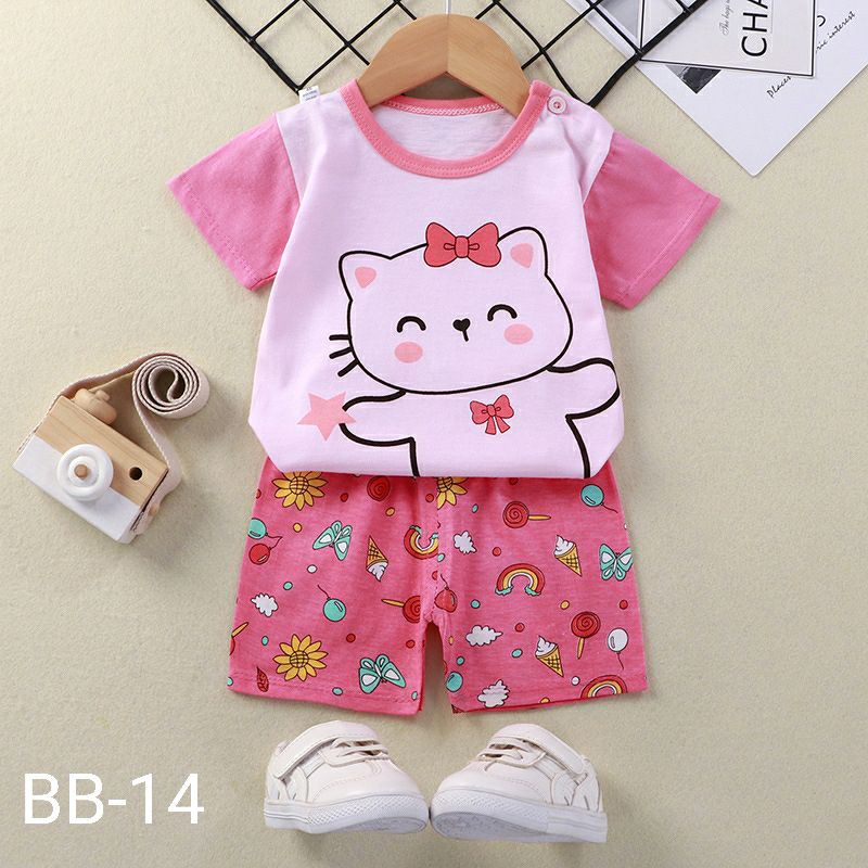 Part 2 baju setelan kaos anak laki laki dan perempuan 2-5 tahun import BB