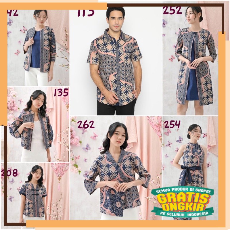 MODEL TERKINI NATAL Couple Batik BNI Series/ Seragam Batik/ Baju Pasangan