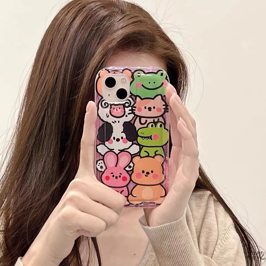 Soft Case Silikon TPU Transparan Motif Kucing Untuk IPhone 14 12 13 11 Pro XS Max XR X 8 7 6S Plus