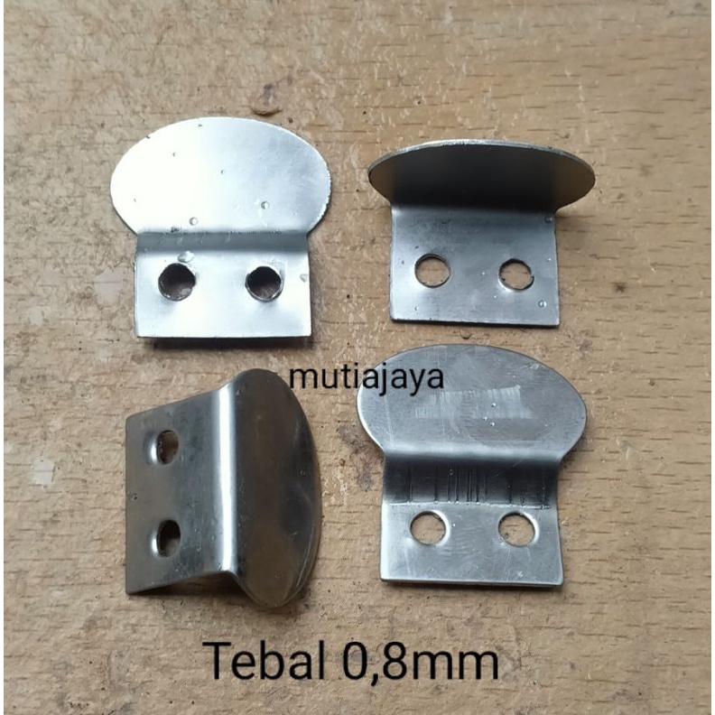 klem penjepit kaca meja tebal 0,8mm