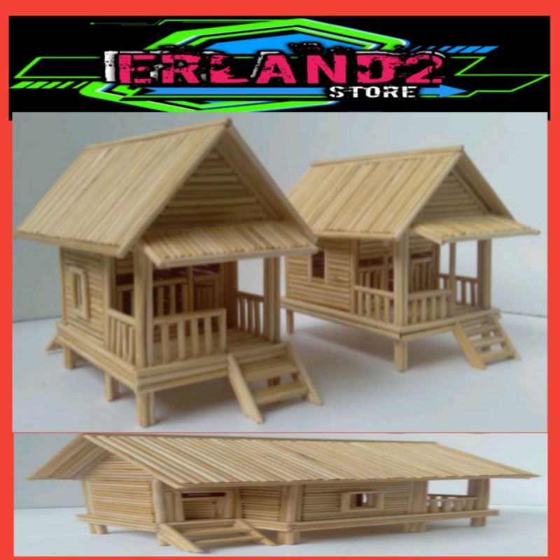 MINIATUR RUMAH UNIK UNTUK KOLEKSI PAJANGAN HIASAN