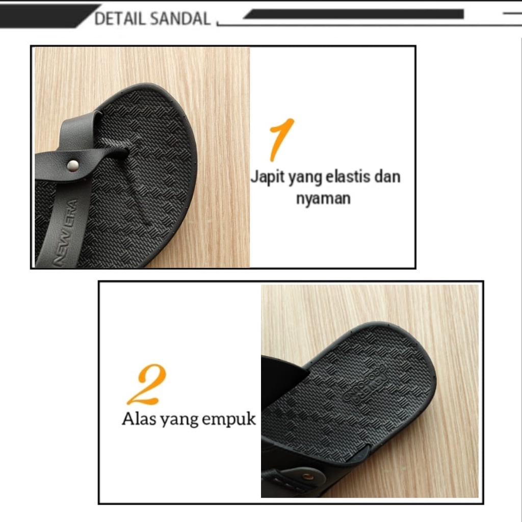 sogo NEW ERA MB E 8020 SANDAL JAPIT Pria Sendal Karet Pria 40/43