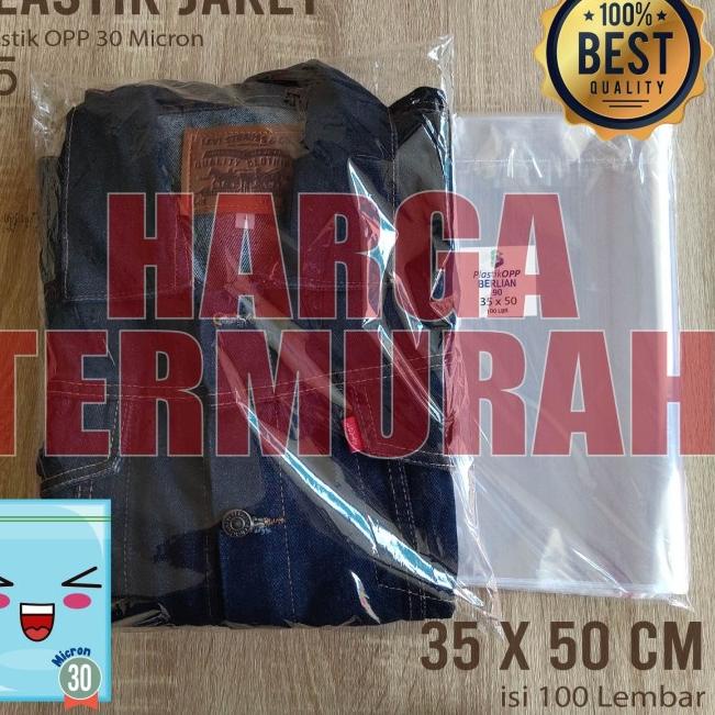 

35X50 CM PLASTIK OPP SEAL TEBAL 30 MICRON (0,5) PLASTIK TEBAL