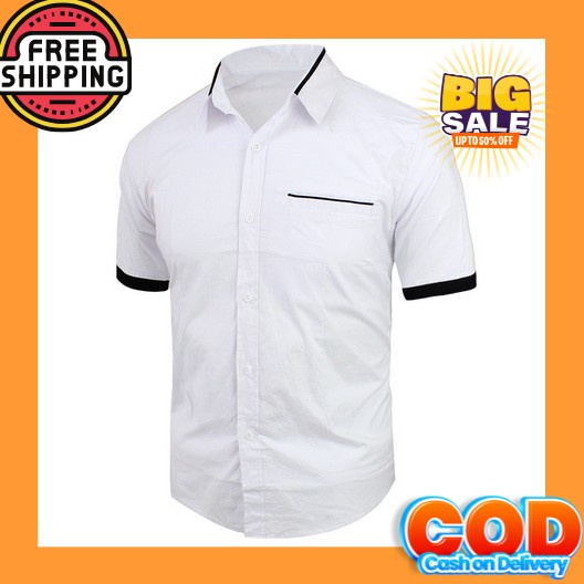 Kemeja Casual Navy Lengan Panjang Baju Kemeja Polos Pria Kekinian Shirt Pria Dewasa Model Terbaru Ke