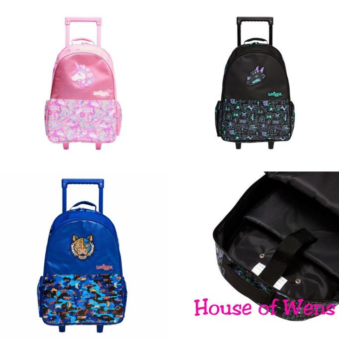 SMIGGLE HEY LIGHT UP TROLLEY BACKPACK - TAS TROLLEY ANAK SD ORIGINAL