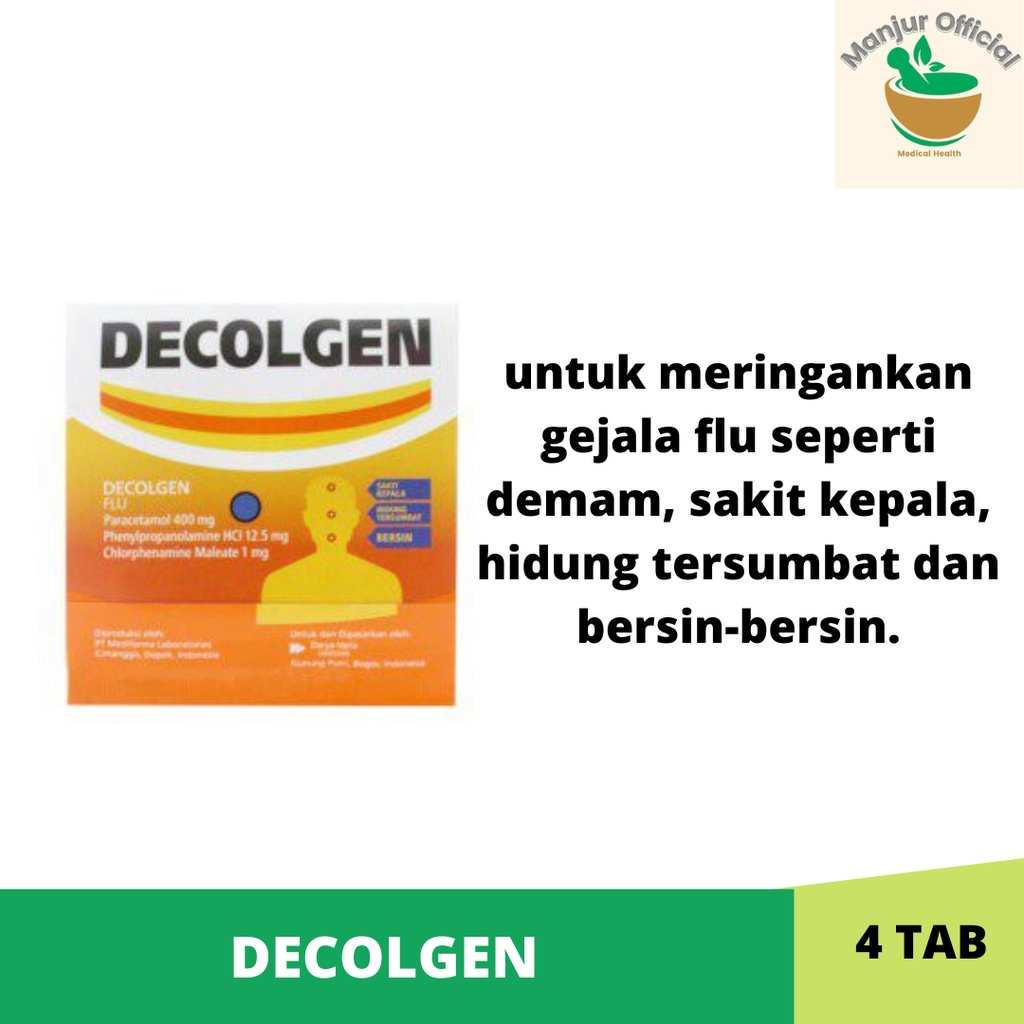 Decolgen 4 tablet Obat Batuk Pilek