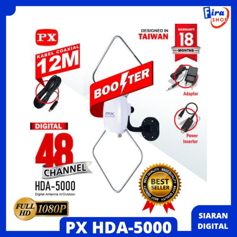 Jual Antena Tv Digital Px Hda Indoor Outdoor Siara Tv Digital