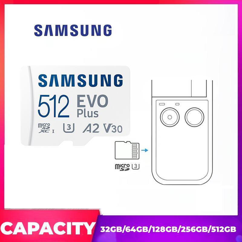 Samsung EVO PLUS MicroSDXC  UHS-I Card Class 10 U3 4K Memory Card Kartu Memori 32GB/64GB/128GB/256GB/512GB Transfer higga 130MB/S SD TF Card