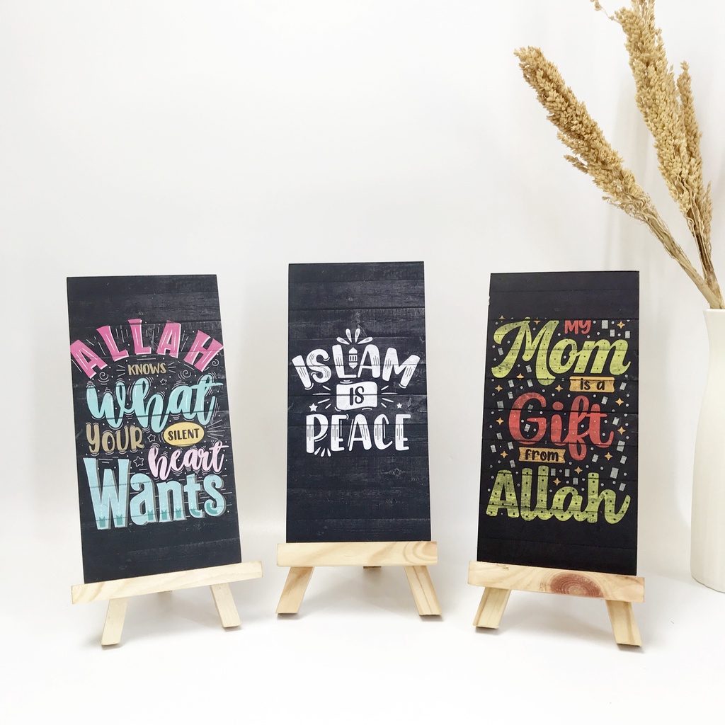 TENNESY HIASAN DINDING QUOTE KAYU RETRO 10x20CM WALL DECOR PAJANGAN KAYU POSTER DEKORASI DINDING RUMAH KAMAR TIDUR