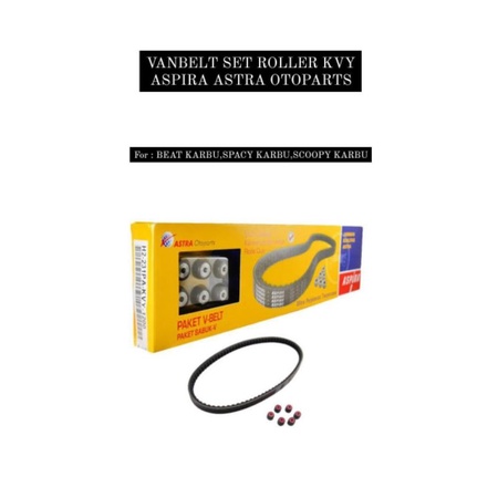 VBELT SET ROLLER ASPIRA KVY FOR BEAT KARBU,SPACY KARBU,SCOOPY KARBU,DSB