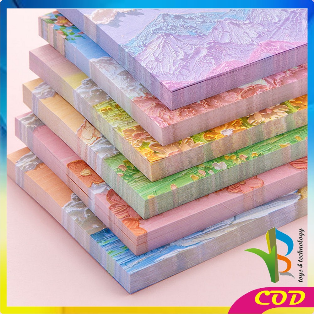 RB-A37 Memo Tempel Aesthetic Sticky Notes Motif Alam Indah / Note Beauty nature / Memo Tempel Notes Pemandangan / Memopad lucu