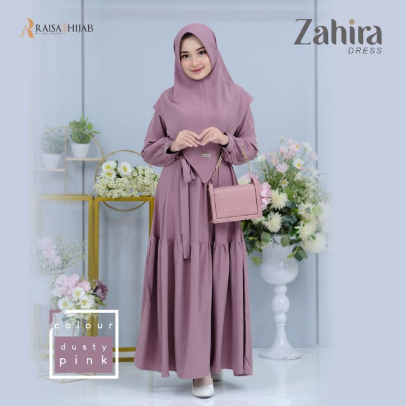 zahira dress | promo dress saja tanpa khimar | by Raisa hijab