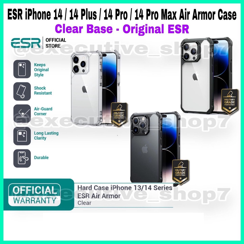 ESR iPhone 14 / 14 Plus / 14 Pro / 14 Pro Max Air Armor Case Clear Base - Original ESR - 501489 / 501488 / 501487 / 501486 / 501485 / 501484 / 501483 / 501482 /501481 / 501480