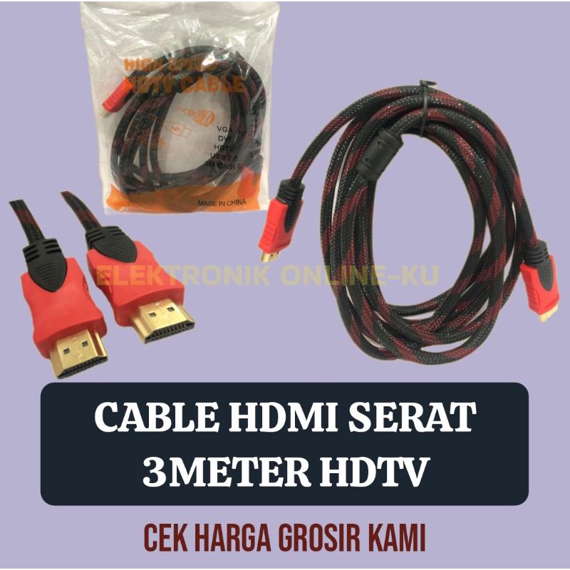 CABLE HDMI 3METER SERAT HDTV