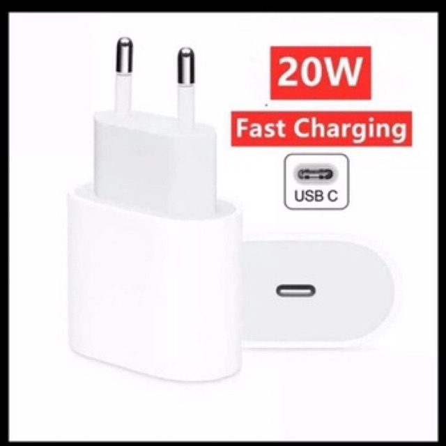 BATOK KEPALA CHARGER IPHONE 20W ADAPTOR TYPE C ORI