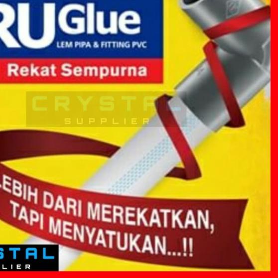 

Lem RUGlue KALENG 400 gram / untuk Pipa PVC / TRUGlue RUCIKA