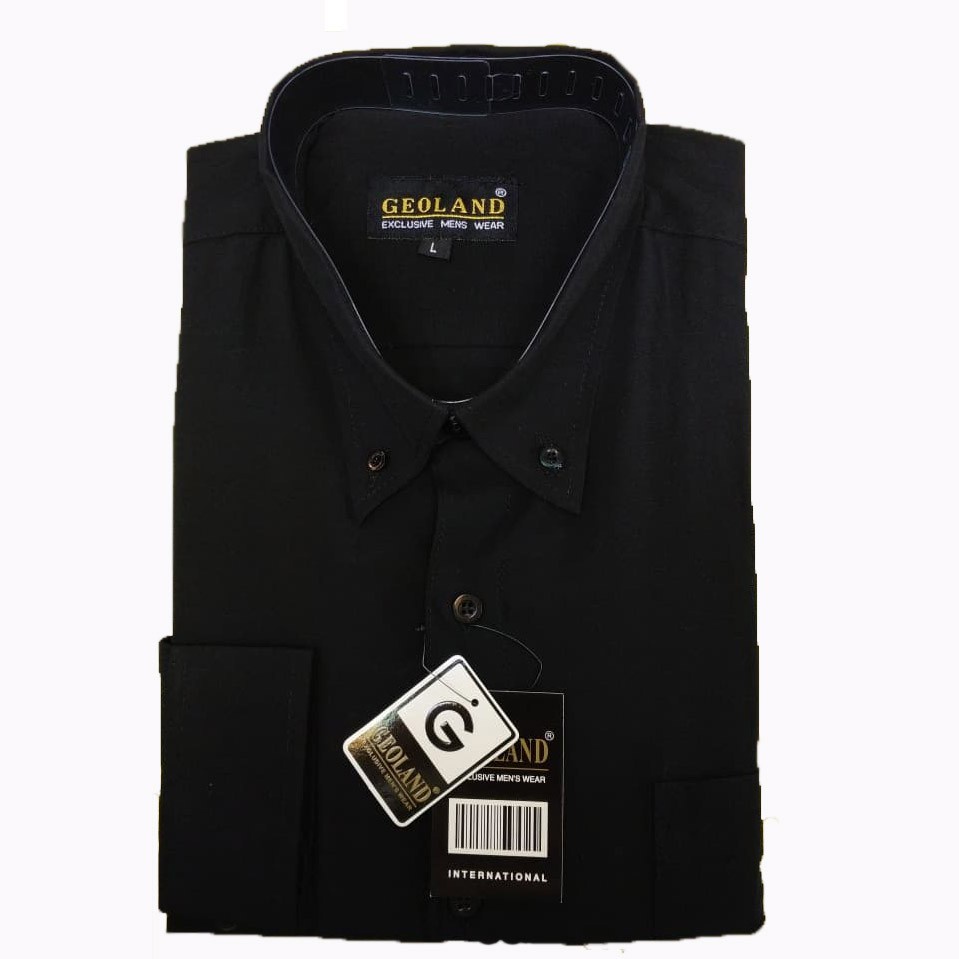 Kemeja Putih / Kemeja Hitam Polos Panjang Pria / Kemeja Kantor / Kemeja Formal