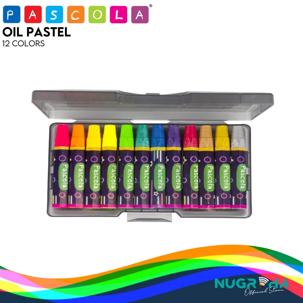 

PASCOLA FLUORESCENT METALLIC OIL PASTEL CRAYON 12 / SET